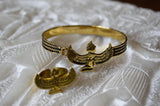 Set of bracelet and ring for magic and healing goddess, Isis   طقم  أسواره و خاتم لآلهة السحر و الشفاء-  (ايزيس)