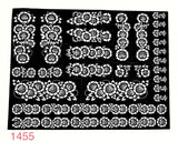 Henna tattoo template sticker No. 1455 ملصق استيكر نقش حناء رقم