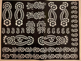 Henna tattoo template or sticker no 1432       ملصق او ستكر نقش حناء رقم 1432