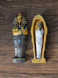 Sculpture of an Egyptian mummy in a royal sarcophagus مجسم لمومياء مصرية في تابوت ملكيy - ShebaEU - متجر سبأ